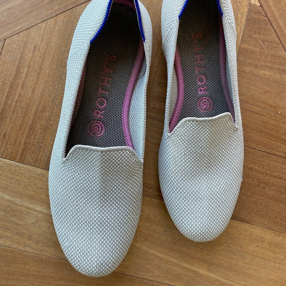 Rothy's Linen Double Stitch Loafers Sz. 8